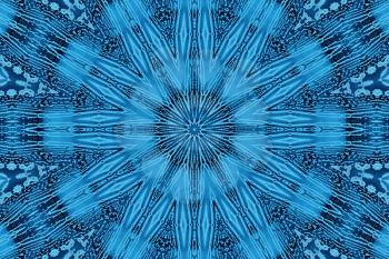 Blue background with abstract concentric foam pattern