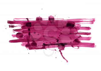 Abstract grunge color banner with blots. Vector.