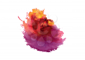 Bright abstract color blots. Vector.