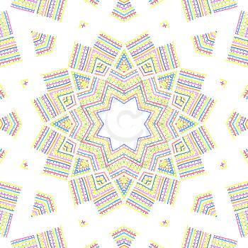 Colorful abstract pattern on white background