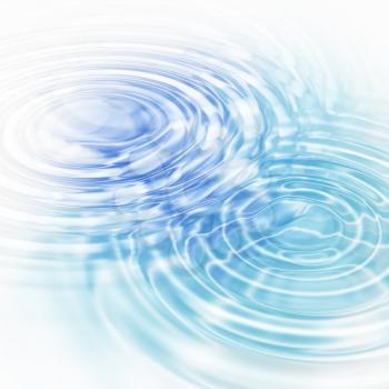 Abstract blue background with water ripples