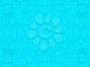 Bright blue cell concentric pattern background