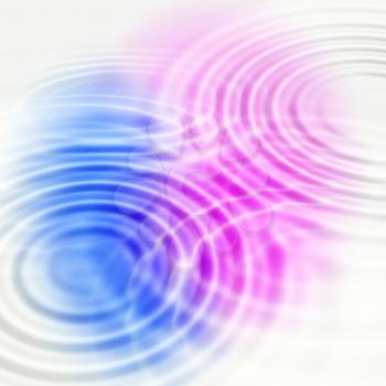 Abstract background with bright color circular ripples pattern