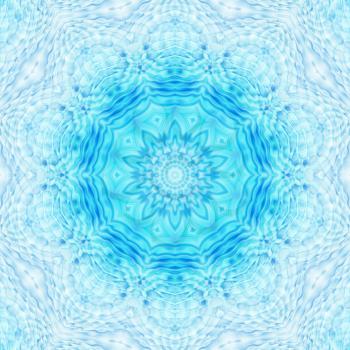 Abstract blue background with concentric ripples pattern