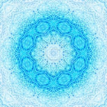 Abstract blue background with concentric pattern