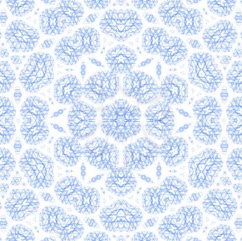Abstract background with concentric blue pattern