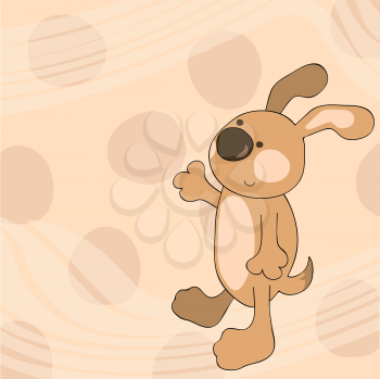 Royalty Free Clipart Image of a Dog Background