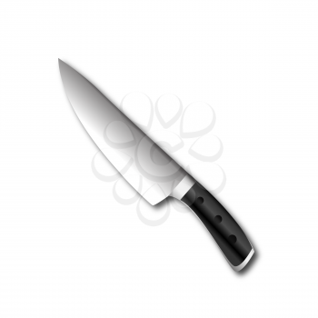 Illustration of kitchen knife isolated on white background