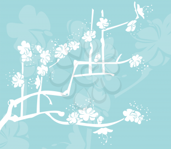 Royalty Free Clipart Image of a Floral Background