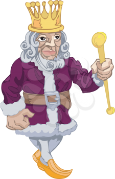 Royalty Free Clipart Image of a King