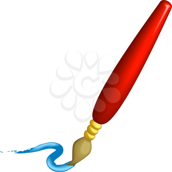 Royalty Free Clipart Image of a Paintbrush