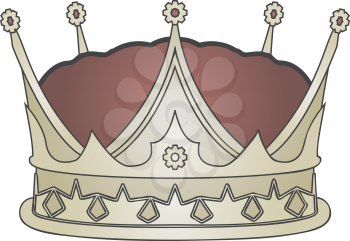 Royalty Free Clipart Image of a Crown