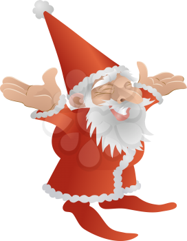 Royalty Free Clipart Image of Santa Claus 