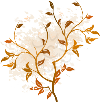 Royalty Free Clipart Image of a Floral Design