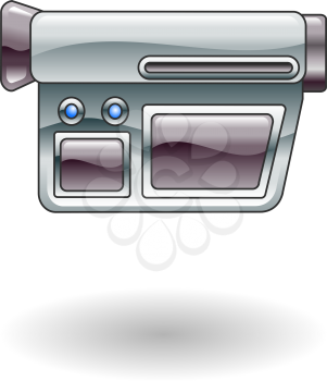 Royalty Free Clipart Image of a Video Camera