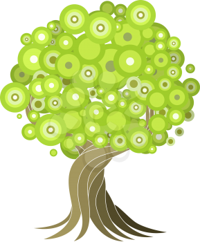 Royalty Free Clipart Image of an Abstract Tree Design