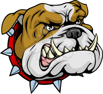 Royalty Free Clipart Image of a Bulldog