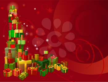 Royalty Free Clipart Image of a Christmas Background