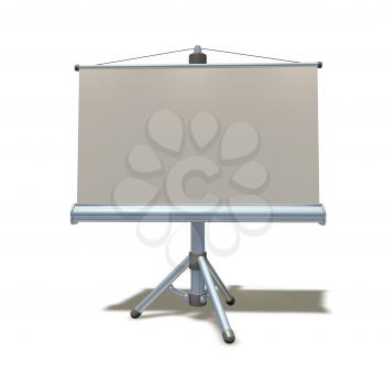 Royalty Free Clipart Image of a Presentation Board