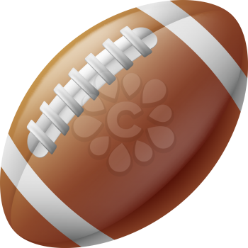 An illustration of a traditional American football ball