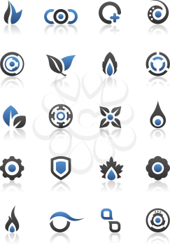 Royalty Free Clipart Image of a Set of Design Elements