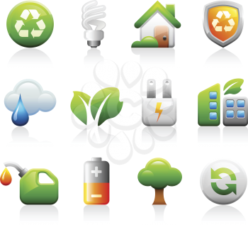 Royalty Free Clipart Image of a Set of Icons