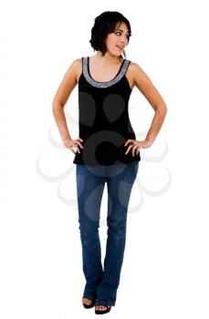 Royalty Free Photo of a Woman Modeling Clothing