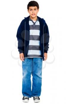 Royalty Free Photo of a Young Boy Standing