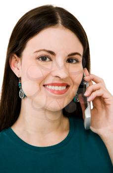 Royalty Free Photo of a Women Talking on a Cellular Phone