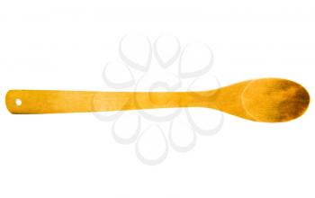 Wooden spoon isolated over white
