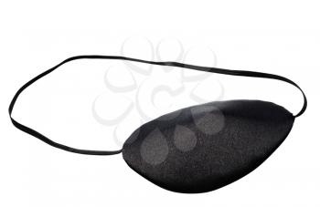 Black color eyepatch isolated over white