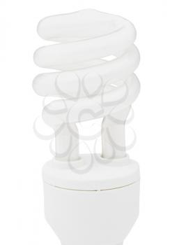 Efficient lightbulb isolated over white
