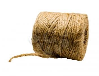 Twine spool isolated over white