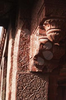 Architectural detail of a palace, Fatehpur Sikri, Agra, Uttar Pradesh, India
