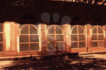 Architectural detail of a mausoleum, Fatehpur Sikri, Agra, Uttar Pradesh, India