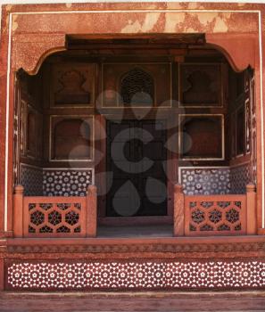 Architectural detail of a mausoleum, Itmad-ud-Daulah's Tomb, Agra, Uttar Pradesh, India