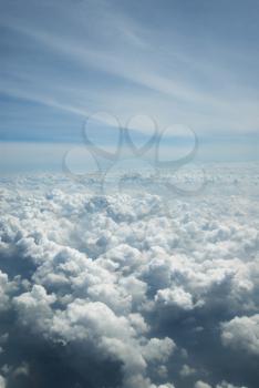 Aerial view of clouds, New Delhi, India