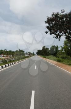 Road passing through a landscape, Mysore, Karnataka, India