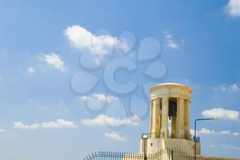 Low angle view of a monument, Siege Bell Memorial, Valletta, Malta