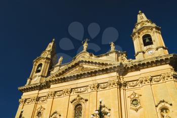 Low angle view of a church, Our Lady of Victory Church, Naxxar, Malta