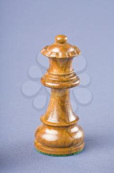 Close-up of a queen chess piece