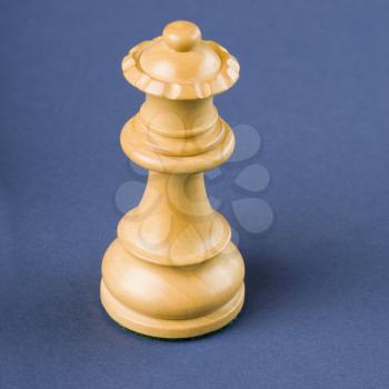 Close-up of a queen chess piece