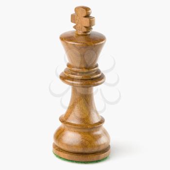 Close-up of a chess king