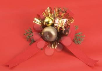 Close-up of Christmas ornaments