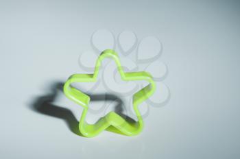 Close-up of a star shaped cookie cutter