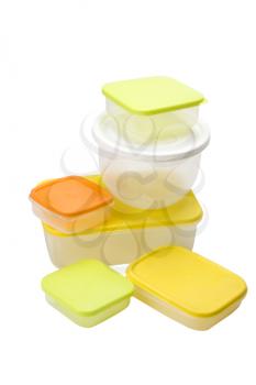 Collection of assorted plastic containers