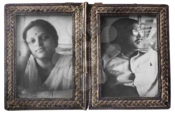Couple in picture frames