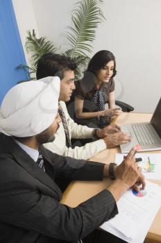 Business executives having a meeting in an office