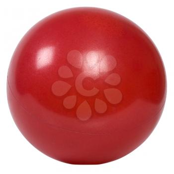 Smiley face on a red ball