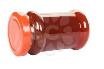 Close-up of a bottle of jam